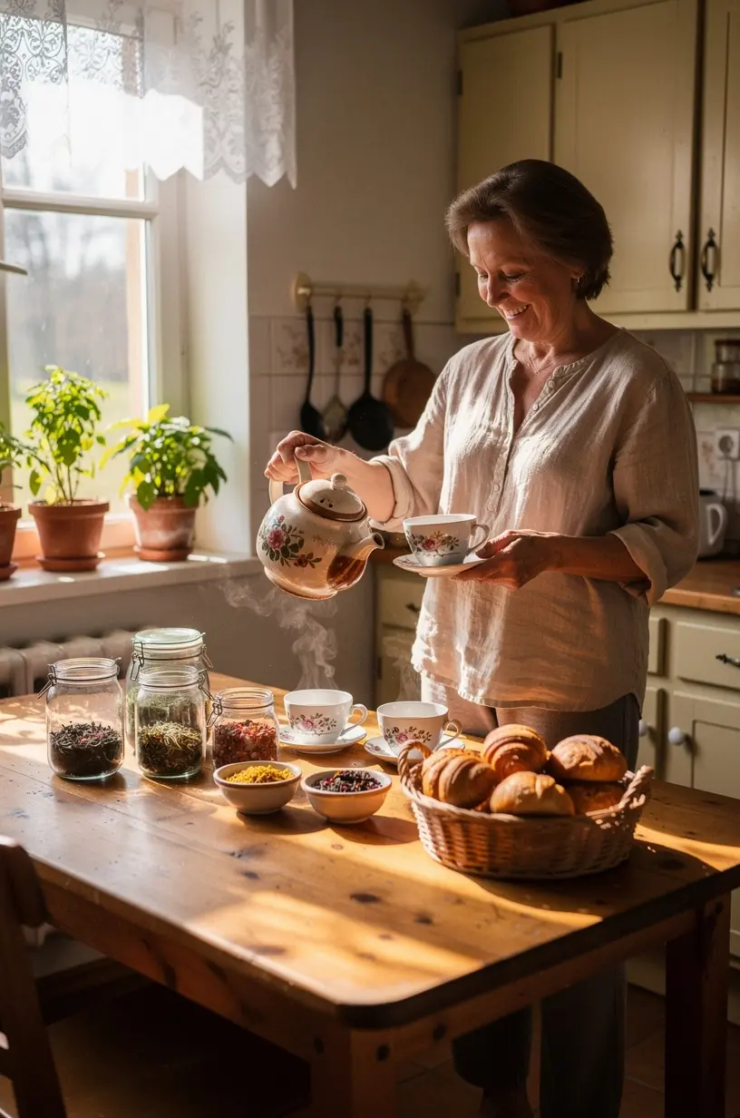 Šiltos arbatos puodelis ant stalo šalia knygos, simbolizuojantis kasdienio šilumos ir hidratacijos ritualo naudą bei praktinius patarimus.